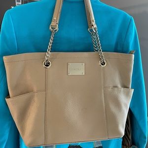 Calvin Klein Tan Leather Purse.